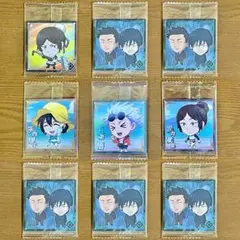 呪術廻戦シールウエハース6孔時雨＆伏黒甚爾 天内理子 黒井美里 五条悟9枚セット