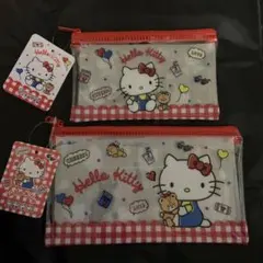Hello Kitty クリアポーチ2個セット