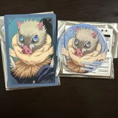 劇場版鬼滅の刃 無限城編 缶バッジ 箔押しカード 嘴平伊之助