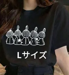 キャラクタープリント 半袖Tシャツ ブラック XLサイズ - メルカリ