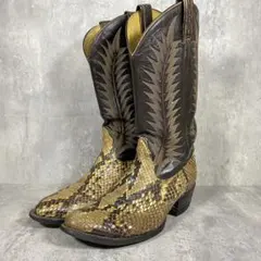 【美品】TONY LAMA ウエスタンブーツ パイソン 26 蛇革 カウボーイ