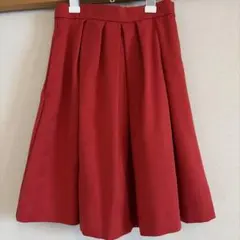 ViS フレアスカート レッド Sのサムネイル