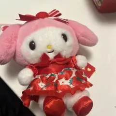 いちご新聞50周年 マイメロディ マスコットホルダー　サンリオ　ぬいぐるみ