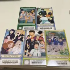 ハイキュー ビジュアルクリアチケット カード5枚セット