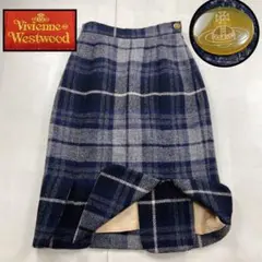 ウール チェック パンツ