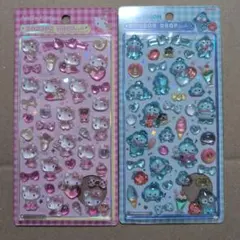 ボンボンドロップシール　サンリオ　ピンク　キティ　ハンギョドン