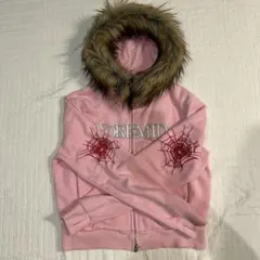 カ*デ様 NOREMID ノーリミッド ファージップパーカー ピンク　Lサイズ NOREMID ノーリミッド ファージップパーカー ピンク 希少Sサイズ