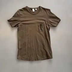 日本製 BARNS OUTFITTERS ポケットTシャツ カーキ XL