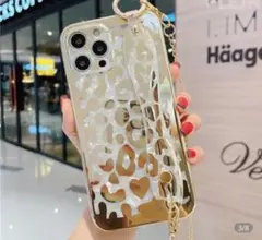 ヒョウ柄　iphone 12proMax ケース　ショルダー　メルカリ便