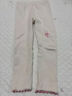 韓国子供服 POISSON Lサイズ アイボリー レギンス