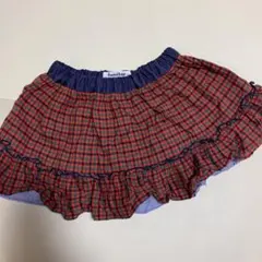 familiar リバーシブルフリルスカート 80