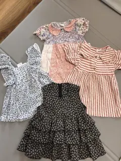 5点セット売り　ZARA NEXT フラワープリント ワンピース 80センチ