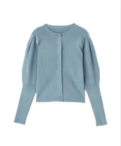 値下げ不可　パフスリーブ ニットカーディガン