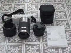 SONY α5100 単焦点 望遠 カメラ本体 レンズ カメラバッグ セット