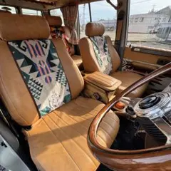 ⑧78プラド ペンドルトン シートエプロン 2枚セット ランクル ジムニー