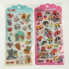 ドロップジェリーシール　パワーパフガールズ　トムとジェリー　シール　2シート