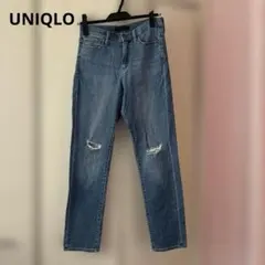 UNIQLO ダメージ加工ライトブルージーンズ 25(63.5㎝)