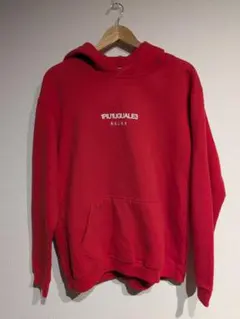 1PIU1UGUALE3 レッド フーディー　パーカー XL