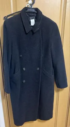 agnès b. ダークグレー ダブルブレストコート サイズ1