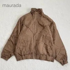 【maurada】シルクブルゾン ジャケット 長袖 ジップアップ ヴィンテージ感のサムネイル