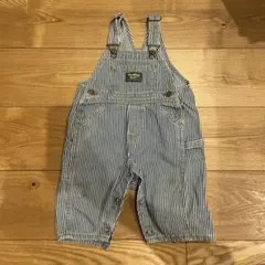 ビンテージ OshKosh B'gosh ストライプオーバーオール 80-90