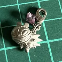 ディズニー スティッチ？　悪魔 マスコット メタルチャーム キーホルダー