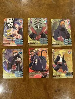 NARUTOカード(暁レア6枚セット)