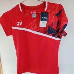 YONEX バドミントンシャツ レッド JP L