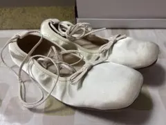 【Aunt Marie's】レースアップリボンフラットパンプス/バレエシューズ