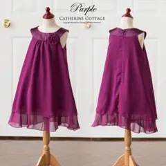 Aラインヨークシフォンワンピースドレス