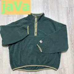 jaVa. ダークグリーン フリースジャケットL