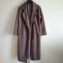 【ZOZO購入】ロングコートブラウン　美品