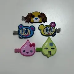 うるおいちゃん　はなたれ君　お茶犬　エンジェルブルー　ラバー前髪クリップ セット