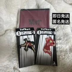 ハッピーくじ ハイキュー 黒尾鉄朗 孤爪研磨 キーホルダー 横断幕フラットポーチ