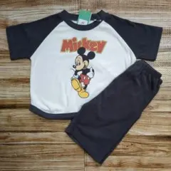新品 未使用 ディズニー ミッキー 半袖 パジャマ 男の子 上下 90
