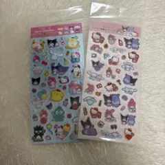 サンリオキャラクターズ ラメ入り樹脂もりシール 2枚セット