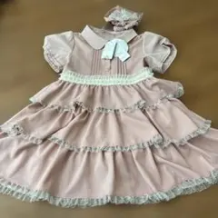 新品　axes femme kids ワンピース 130 パール　ピンク