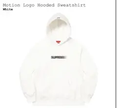 Motion Logo Hooded Sweatshirt White S