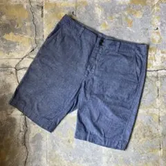 美品 MHL. シャンブレー ハーフパンツ マーガレットハウエルのサムネイル