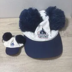 ミッキー耳ファンキャップ 1983年記念　ディズニー　キーホルダー