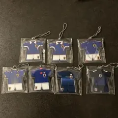 サッカー日本代表 ユニフォーム型キーホルダー 7種セットのサムネイル