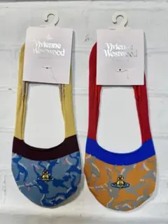 ヴィヴィアンウエストウッドレディースカモフラージュオーブカバーソックス2点新品