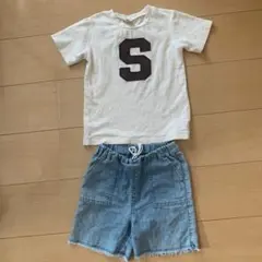 ☆ petit main 半袖Tシャツ ハーフパンツ セット 110 ☆