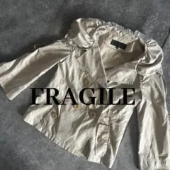 ショートトレンチコート　FRAGILE 38 M フラジール　ホワイトベージュのサムネイル