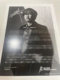 DEATH STRANDING 2 アートカード 小島秀夫からの手紙　表裏