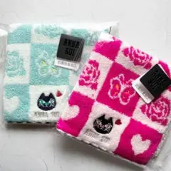 ANNA SUI アナスイ  抗菌防臭加工 タオルハンカチ 2枚セット