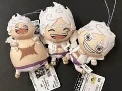 ワンピース ゴムひも付きぬいぐるみ～ルフィギア５～　全3種コンプリート