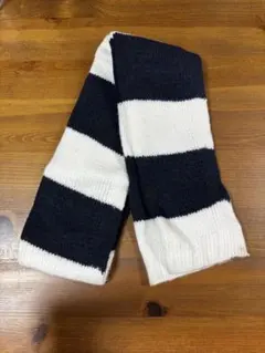 Subdued ボーダーマフラー　レディース　ネイビー×ホワイトのサムネイル