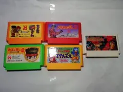 ファミコンソフト5本セット 大工の源さん 大工の源さん2 スパルタンX2 他
