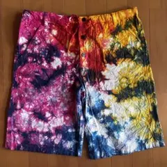 タイダイ柄 メンズ ハーフパンツ